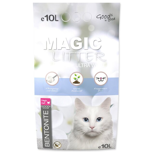 Podstielka Magic Litter Bentonite Ultra White 10L