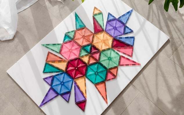 CONNETIX® Pastel Geometry Pack magnetická stavebnica 40 ks
