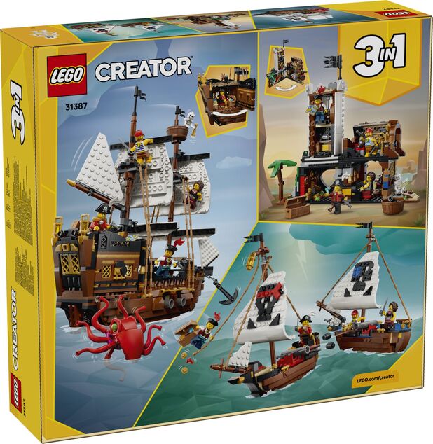 LEGO® Creator 3 en 1 31387 Bateau pirate emblématique