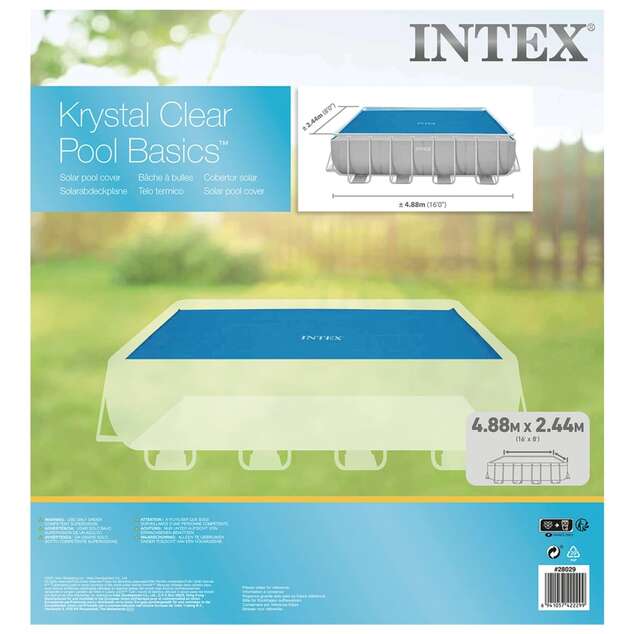 Intex 28029 Solárna plachta na bazén Frame 4,88 x 2,44 m