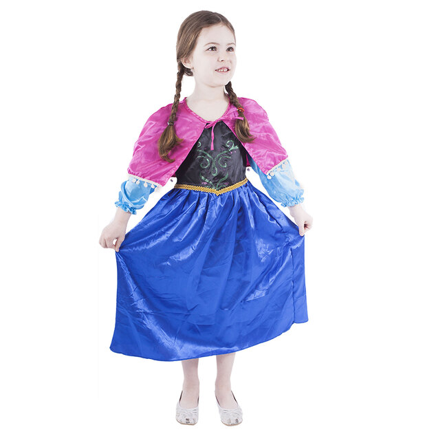 Detský kostým princezná zimné kráľovstvo - Anna (S)