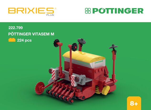 BRIXIES Plus 222.799 Pöttinger Vitasem M - mechanický siaci stroj, 224 k