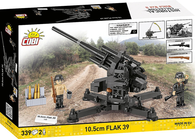 Cobi Protilietadlové delo 10.5 cm Flak 39, 1:35