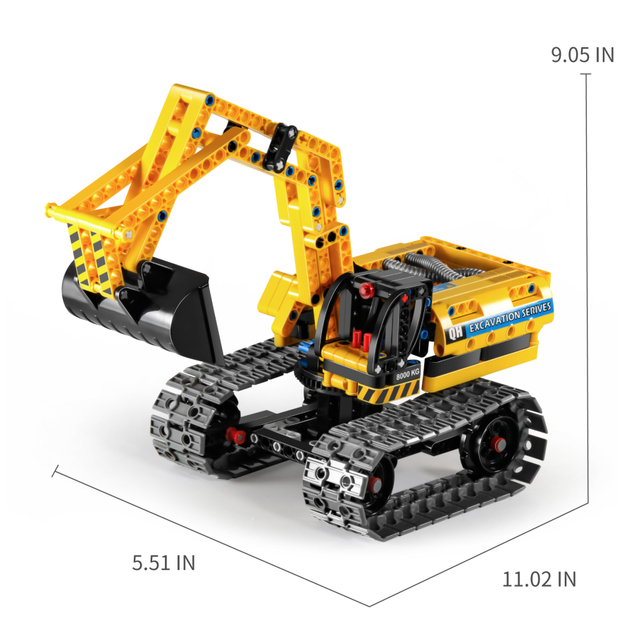 iM.Master Stavebnica bager robot 2v1 31x14x16 cm