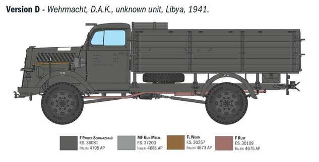Model Kit military 6760 - Kfz. 305 Opel Blitz Typ A 4x4 (1:35)