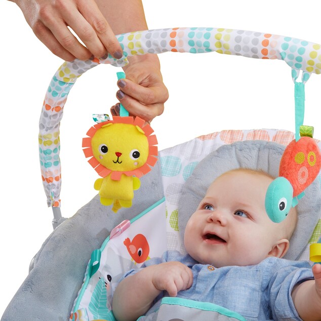 Lettino vibrante con melodia Whimsical Wild 0m+, fino a 9kg, 2019
