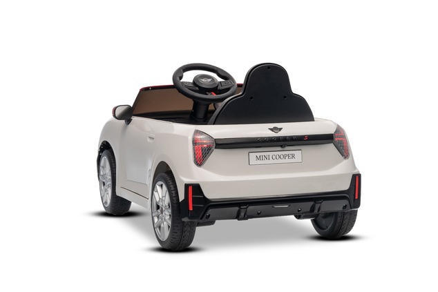 Elektrické autíčko BMW Mini Cooper 12V, biele, USB Vstup s Bluetooth pripojením na MP3 Pre