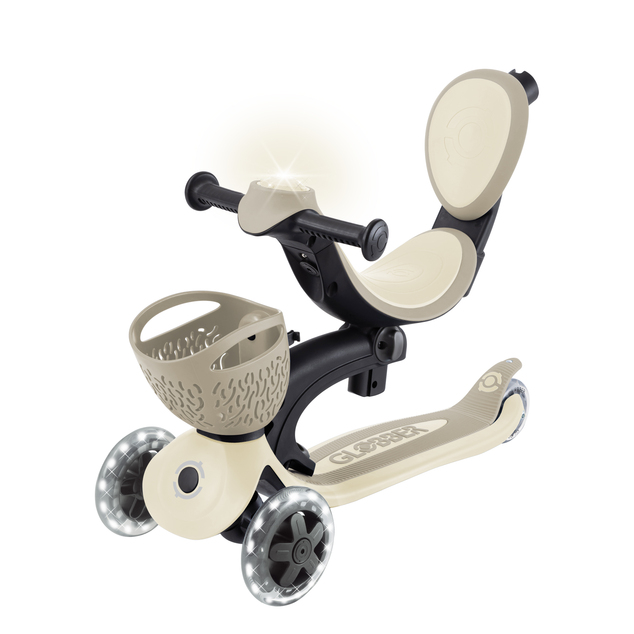 Globber kolobežka Go Up Baby lights 360 °  Taupe