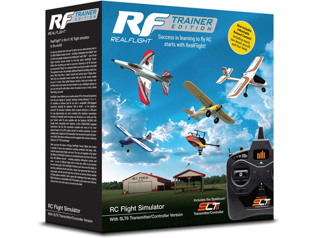 Simulateur de vol RC RealFlight Trainer Edition, émetteur SLT6
