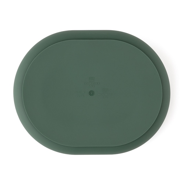PETITE&amp;MARS Tanierik silikónový deliaci oválny Take&amp;Match Misty Green 6m+