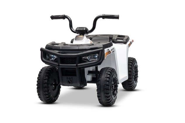 Licencovaná elektrická štvorkolka Arctic Cat 12V so zadným pohonom, biela, LED svetlá, Lít