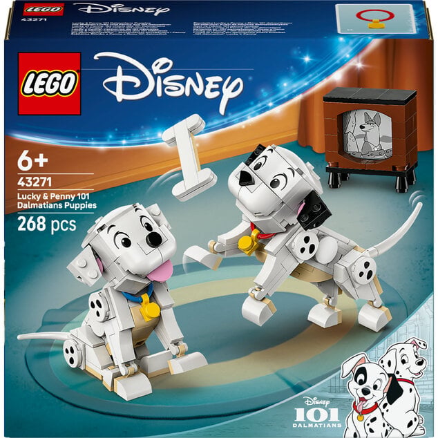 LEGO® Disney™ 43271 Šteniatka Lucky a Penny z filmu 101 dalmatíncov