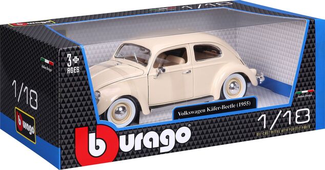 Bburago 1:18 Volkswagen Käfer 1955 Beige