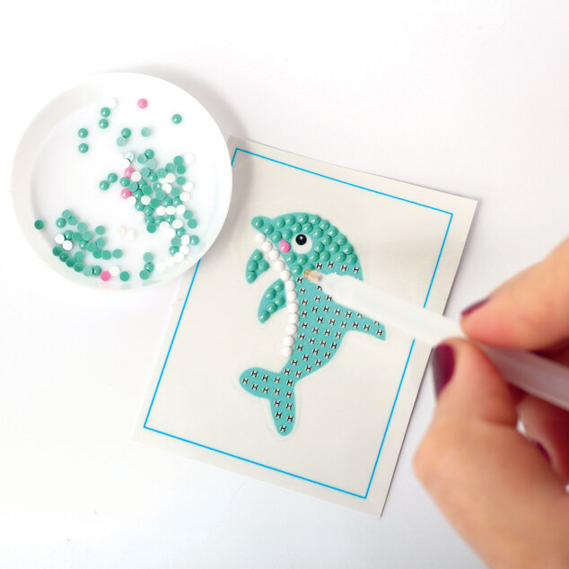 GRAINE CREATIVE Nalepke diamantno slikanje Delfin