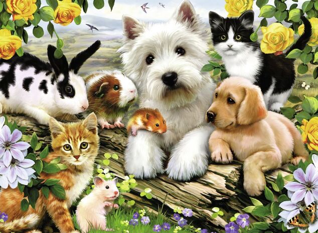 Ravensburger Fröhliche Tierfreundschaft 300 Stück