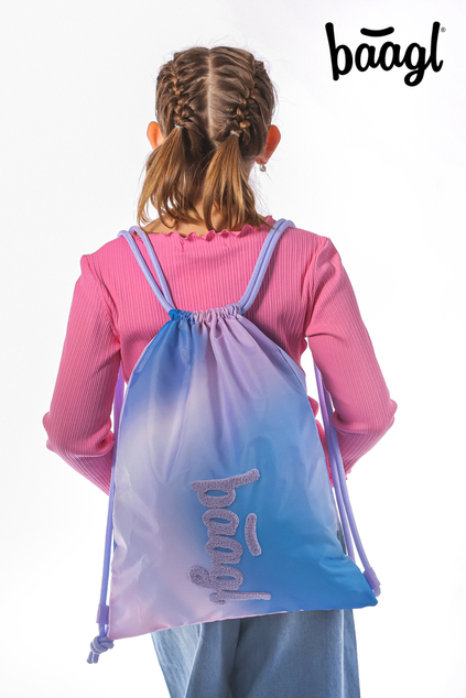 BAAGL SET 5 Core Sky: Rucksack, Federmäppchen, Beutel, Gürteltasche, Laptop-Hülle