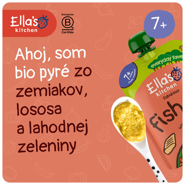 Ella's Kitchen BIO Losos so zeleninou (130 g)