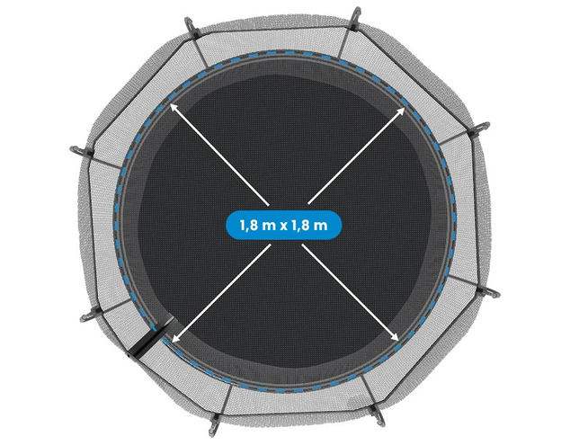 Springfree Trampoline® Mini Round (R30) Trampolína s ochrannou sieťou, 180 × 180 cm