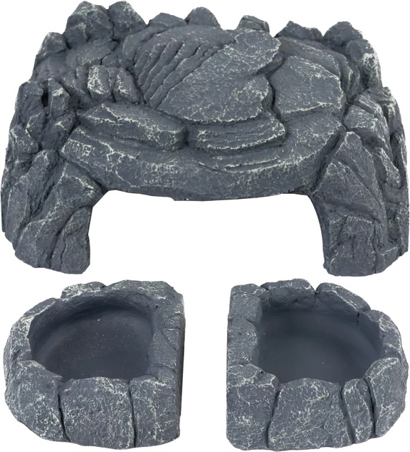 Úkryt Reprti Planet Jaskyňa s dvoma miskami 39x14,5x9,5cm