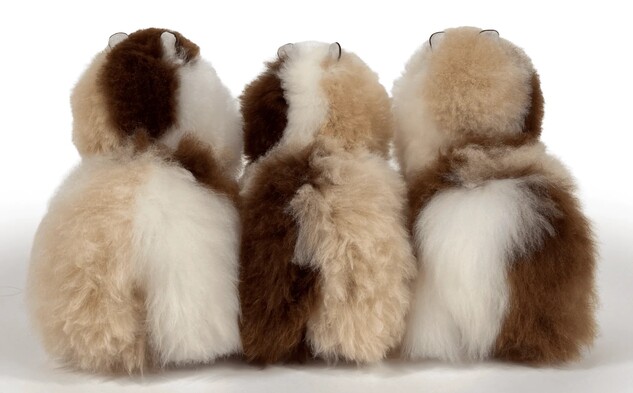 INKARI Plyšová hračka Alpaca Medium limited edition Dark Brown Calico 32cm