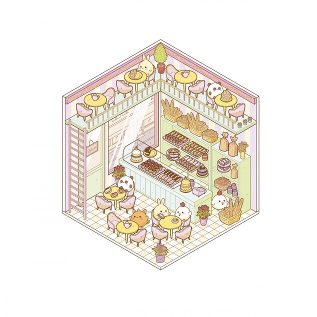 Janod Cosy Set creativ Autocolante Minilume Magazine