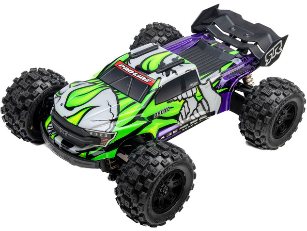 Pro-Line ruota 1:16, pneumatico Badlands, cerchio nero H12mm (2): Arrma Mini Kraton