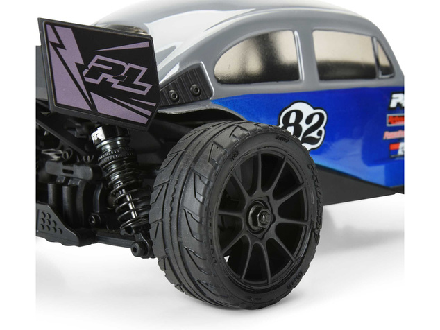 Pro-Line kerék 1:14 Vector gumival, fekete Velocity H12mm tárcsa (4): Typhon Grom