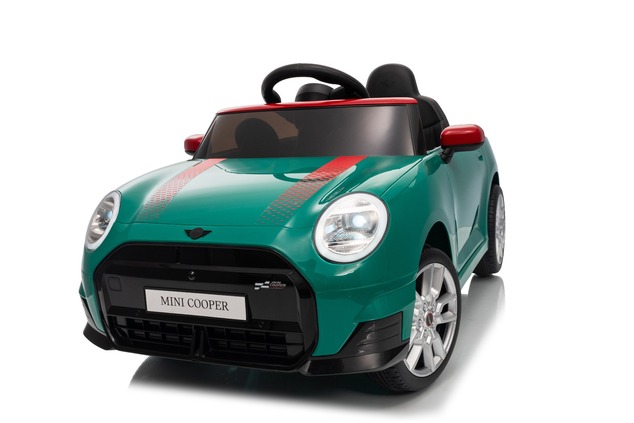 Elektrické autíčko BMW Mini Cooper 12V, zelené, USB Vstup s Bluetooth pripojením na MP3 Pr
