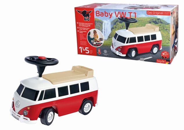 BIG odrážadlo Baby VW T1 červené