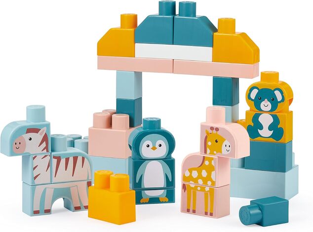 Ecoiffier Abrick Costruzioni per Bambini Zoo 55 pezzi in scatola
