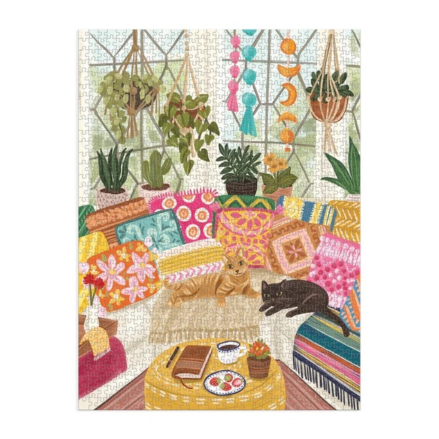 Galison Puzzle Ruhende Katzen Gray Malin 1000 Teile