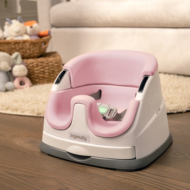 INGENUITY Podsedák na stoličku 2v1 Baby Base™ Peony 6m+ do 22kg