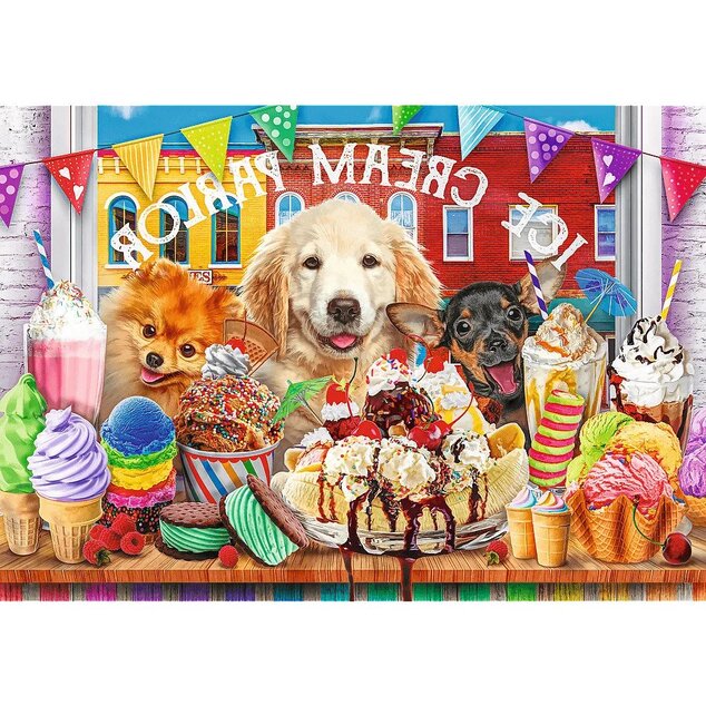Trefl Prime puzzle 1000 UFT - Nálož roztomilosti: Psí sliediči