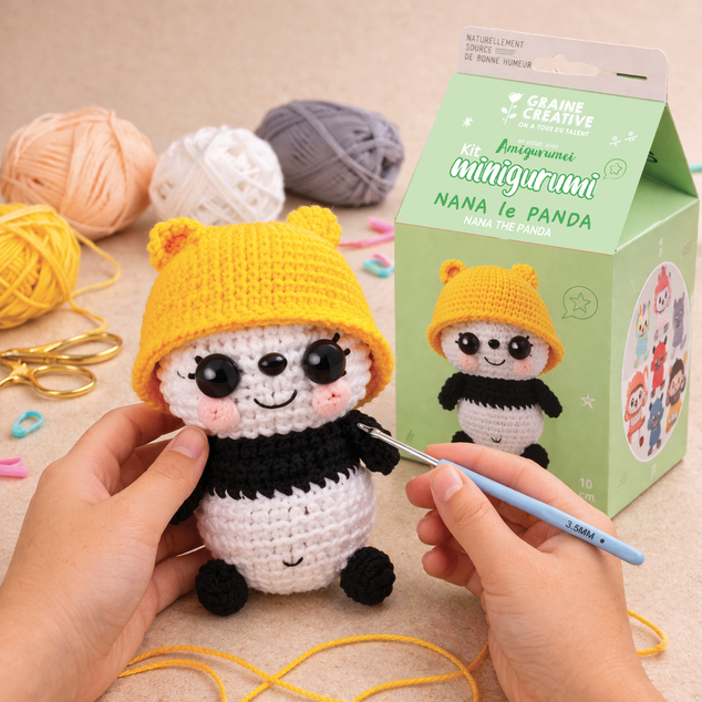 GRAINE CREATIVE Komplet za kvačkanje Panda
