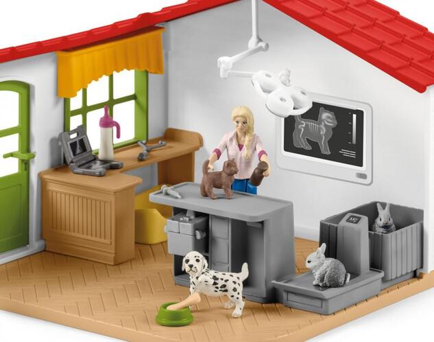Schleich Veterinárna ordinácia pre domáce zvieratá
