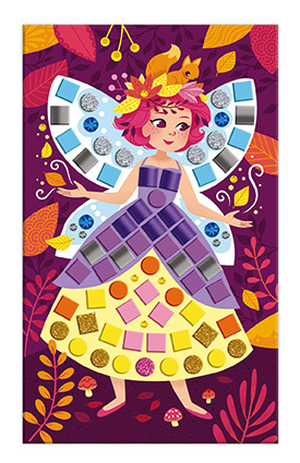 Janod Atelier Mozaika Princezné a víly Maxi 5+