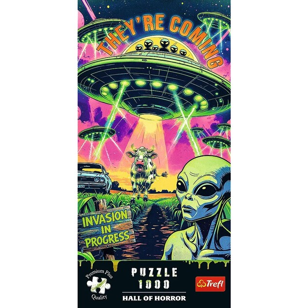 Trefl Puzzle Premium Plus Qualität 1000 Hall of Horror: UFO