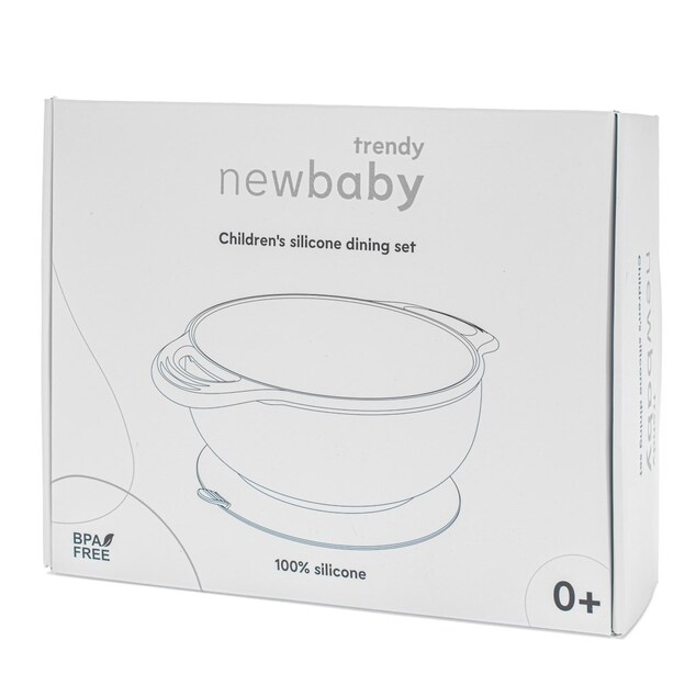New Baby Kinder-Silikon-Essgeschirr-Set grün