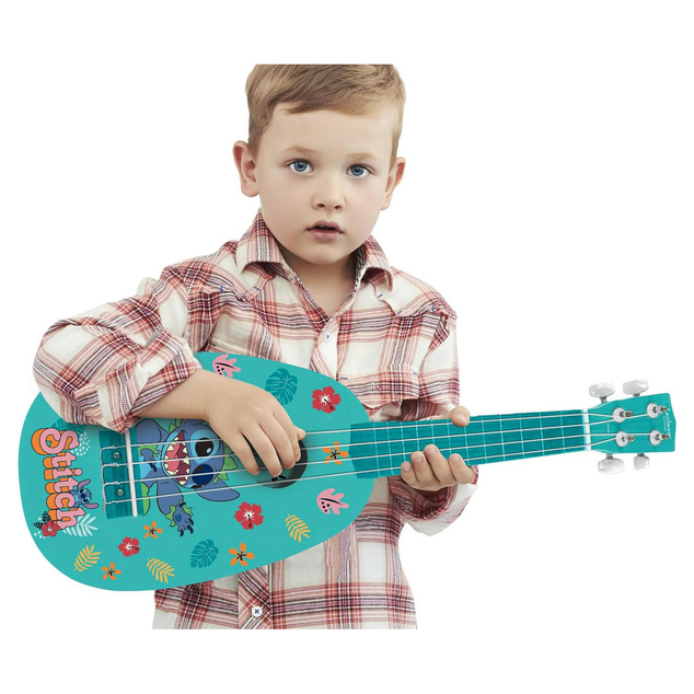 Lexibook Drevené ukulele s nylonovými strunami 53 cm Disney Stitch