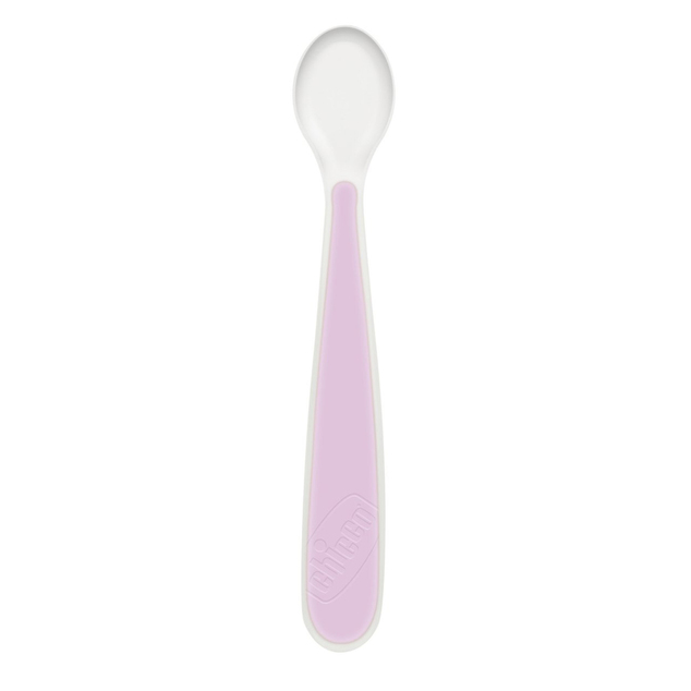 CHICCO Set Essgeschirr Silikon - pink, 6m+