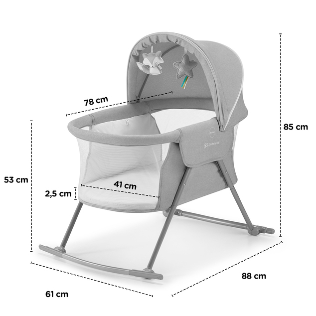 Postieľka detská 3v1 Lovi Beige Kinderkraft 2019/2020
