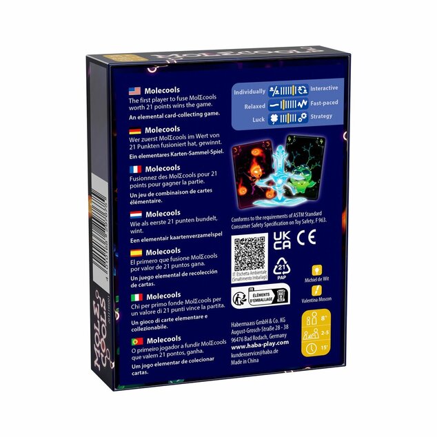 Haba Jeu de cartes familial Molecools à partir de 8 ans