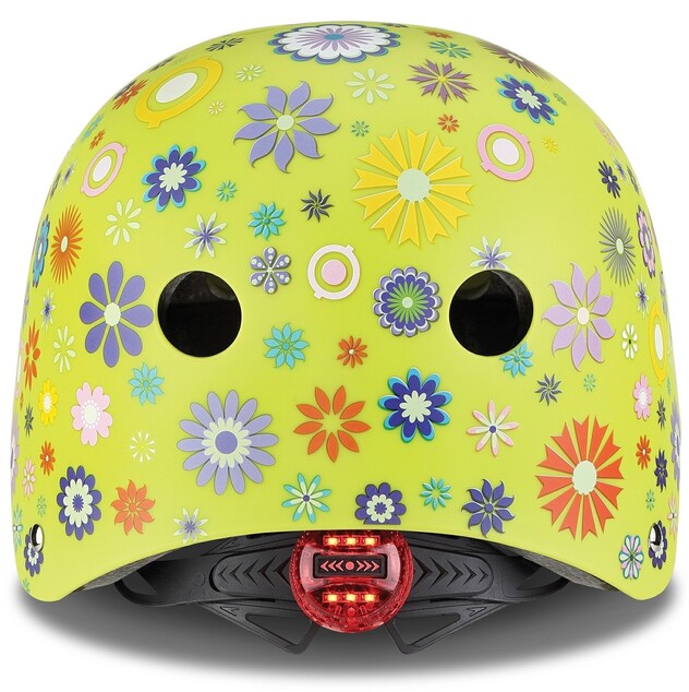 Globber Kinderhelm Elite Lime Green - Flowers XS/S (48-53 cm)