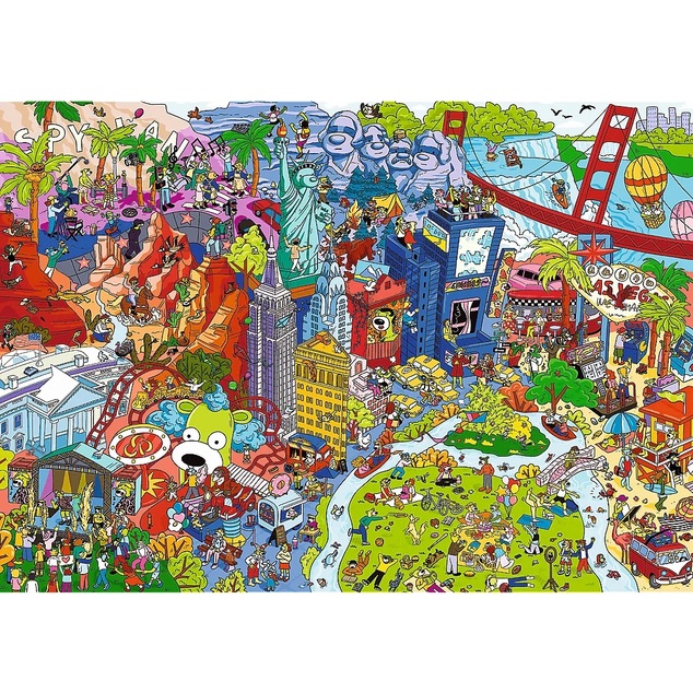 Trefl Puzzle Kollektion Spy Guy Lost: USA 500 Teile