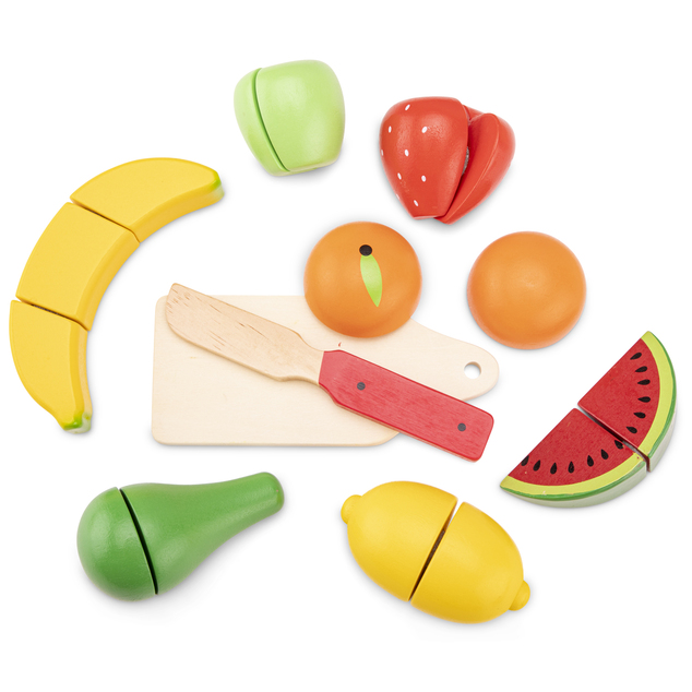 New Classic Toys Sada na krájanie - košík s ovocím