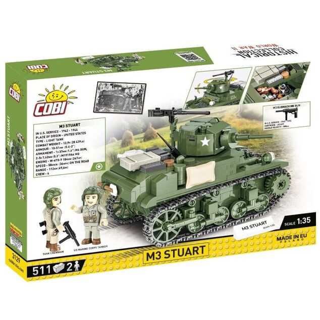 Cobi II WW M3 Stuart, 1:35, 511 k, 2 f