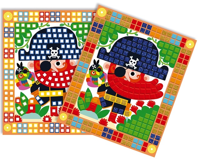 Janod Atelier Kreativni set Mini Mozaik Pirati 5+