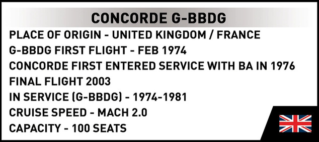 Cobi Concorde del Museo de Brooklands, 1:100, 518 k