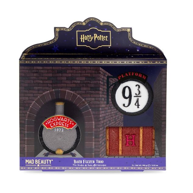 Mad Beauty Fizzer ajándékcsomagban Harry Potter 3 db x 100g