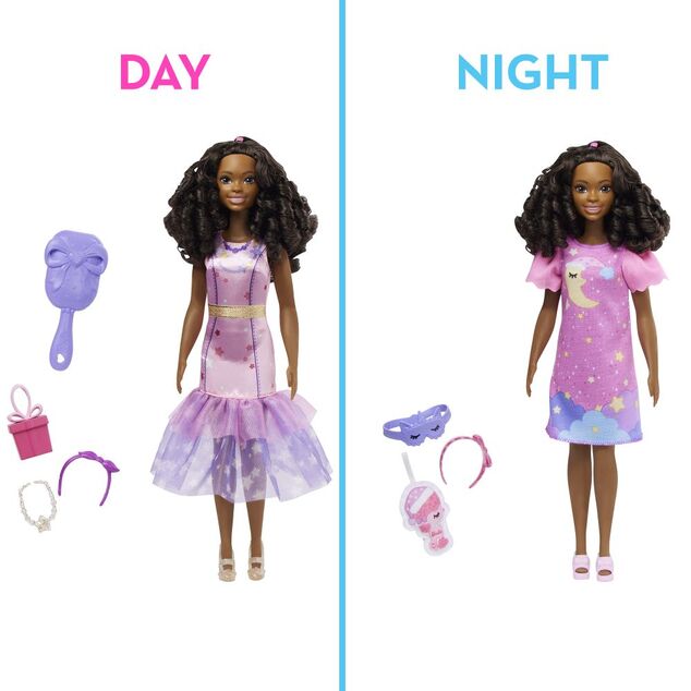 Mattel Barbie Meine erste Barbie Puppe Tag und Nacht - rosa